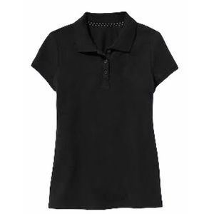 OLD NAVY Girl’s Short-Sleeve Pique Polo in Black